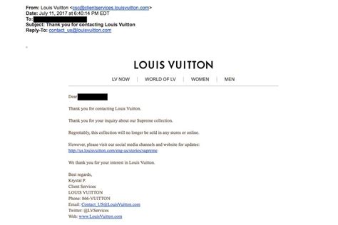 mail louis vuitton|Louis Vuitton email address.